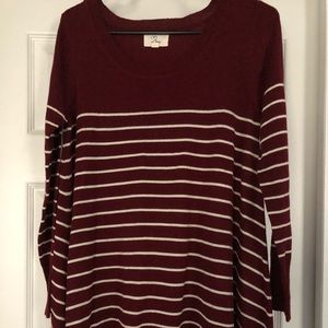 Red/white striped sweater